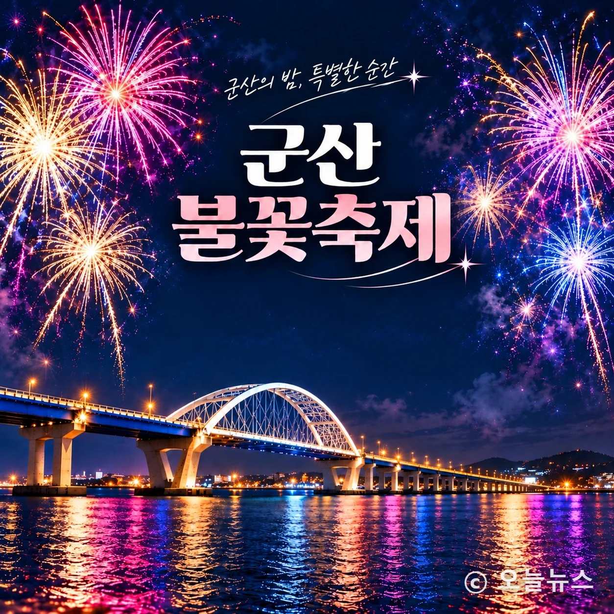 가을밤 군산의 밤하늘을 화려하게 수놓을 불꽃